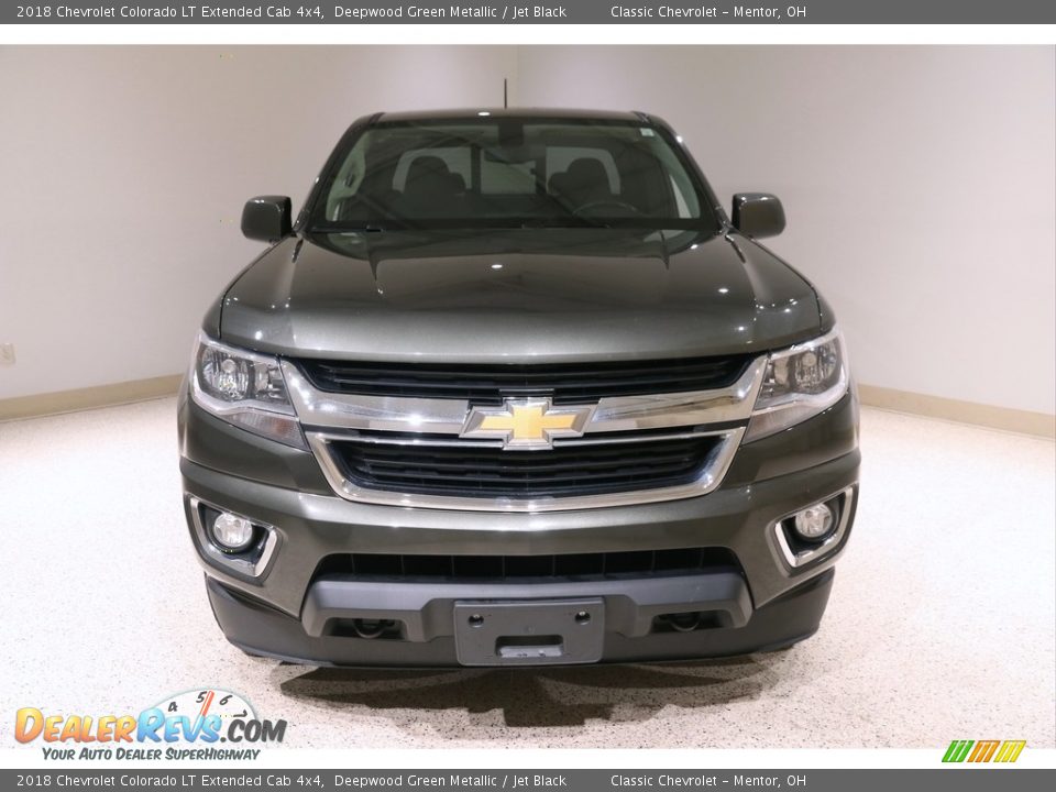 2018 Chevrolet Colorado LT Extended Cab 4x4 Deepwood Green Metallic / Jet Black Photo #2