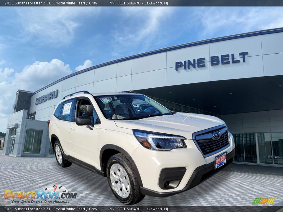 2021 Subaru Forester 2.5i Crystal White Pearl / Gray Photo #1