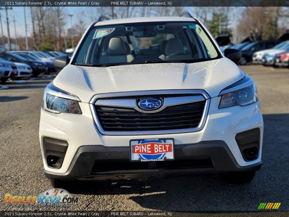 2021 Subaru Forester 2.5i Crystal White Pearl / Gray Photo #3