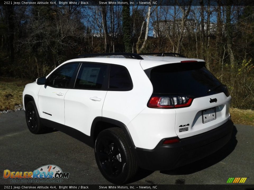 2021 Jeep Cherokee Altitude 4x4 Bright White / Black Photo #9