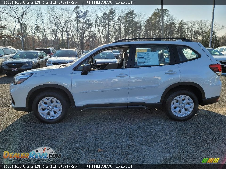 2021 Subaru Forester 2.5i Crystal White Pearl / Gray Photo #4