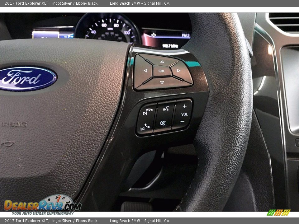 2017 Ford Explorer XLT Ingot Silver / Ebony Black Photo #19