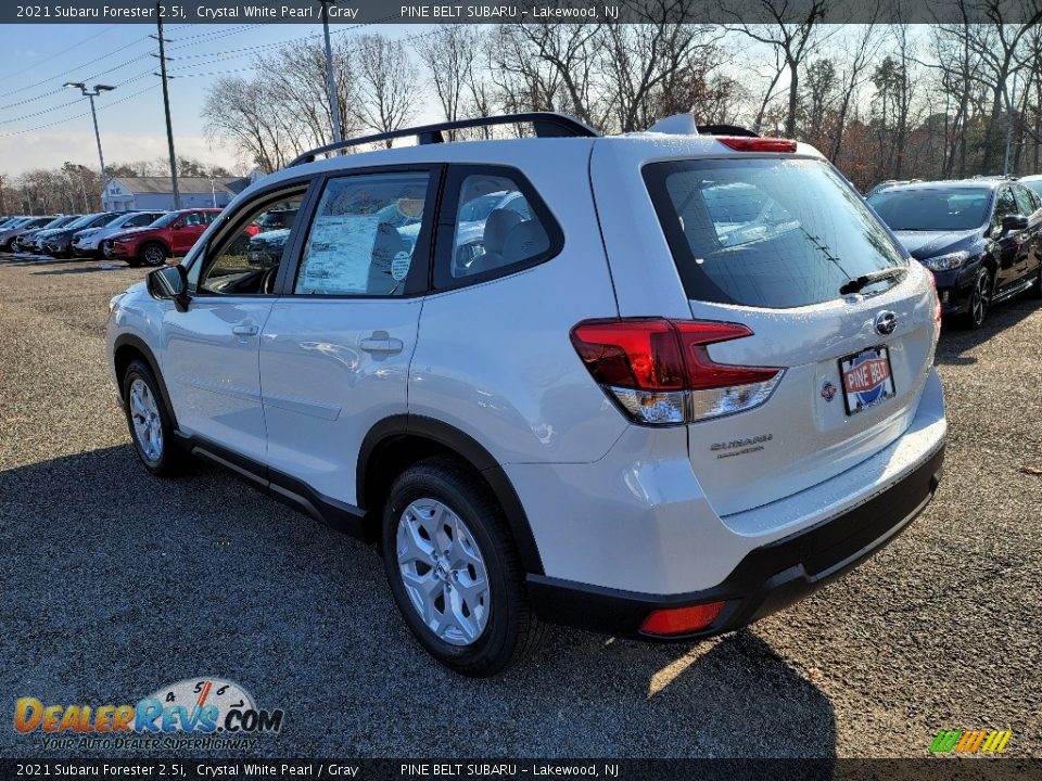 2021 Subaru Forester 2.5i Crystal White Pearl / Gray Photo #6