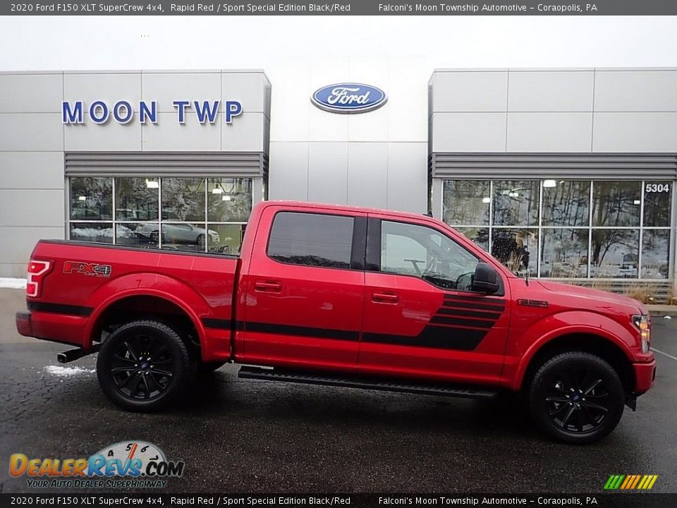 2020 Ford F150 XLT SuperCrew 4x4 Rapid Red / Sport Special Edition Black/Red Photo #1