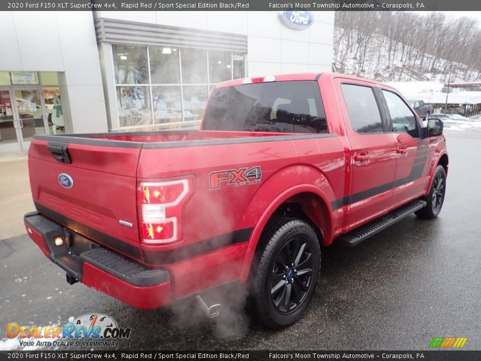 2020 Ford F150 XLT SuperCrew 4x4 Rapid Red / Sport Special Edition Black/Red Photo #2