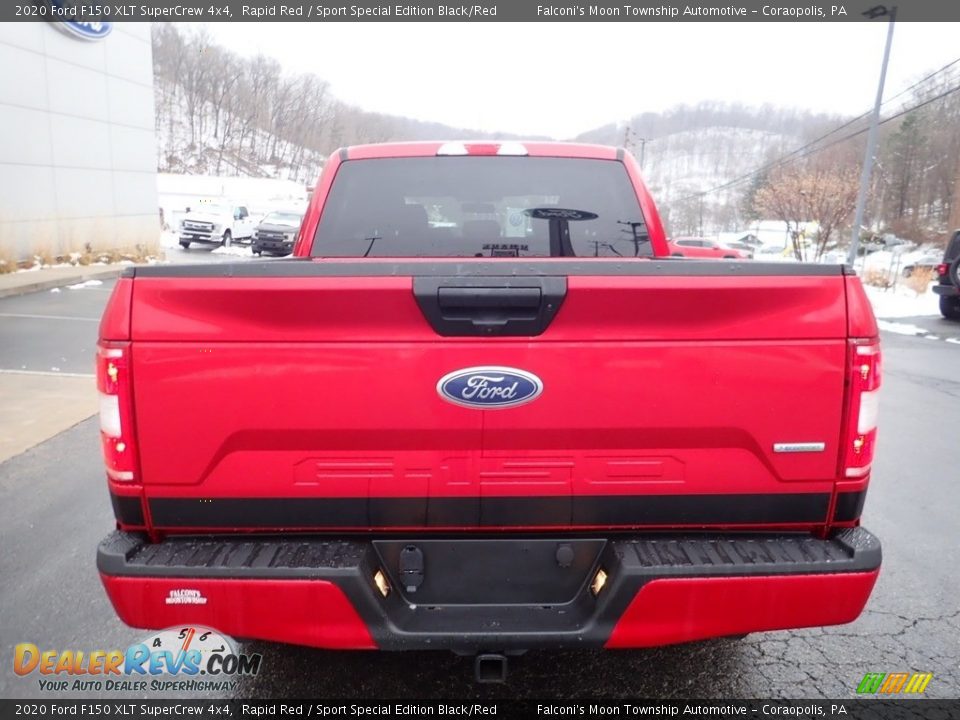2020 Ford F150 XLT SuperCrew 4x4 Rapid Red / Sport Special Edition Black/Red Photo #3