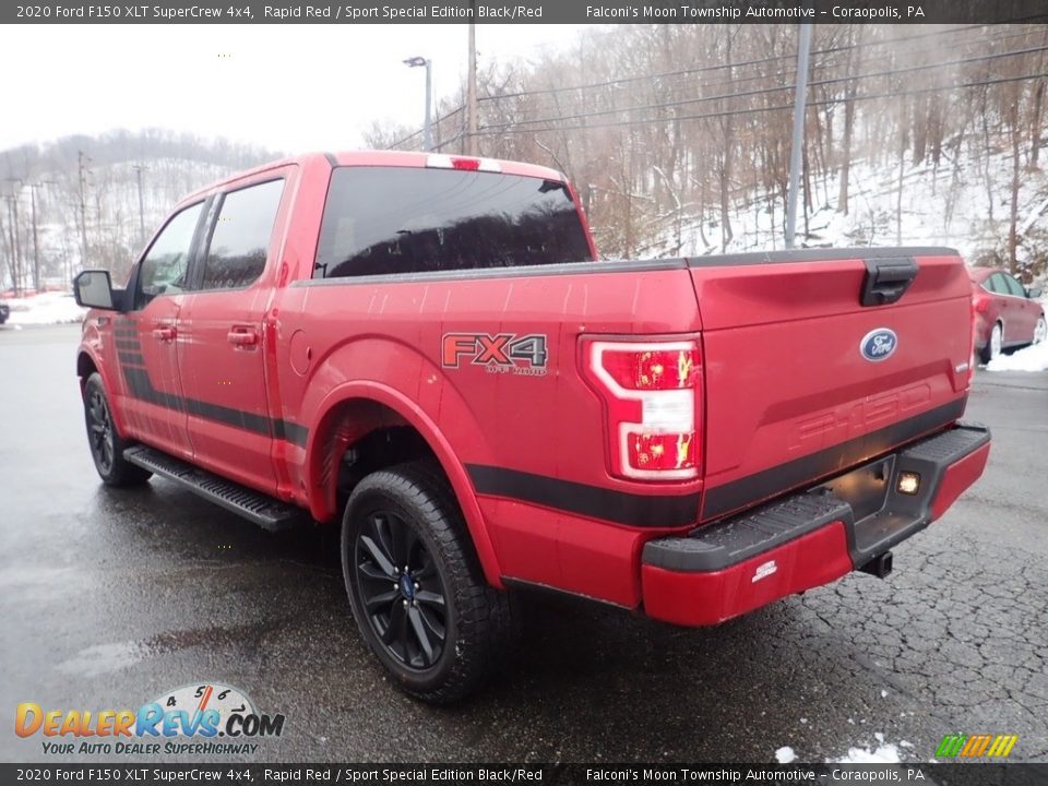 2020 Ford F150 XLT SuperCrew 4x4 Rapid Red / Sport Special Edition Black/Red Photo #4
