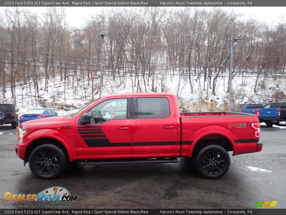 2020 Ford F150 XLT SuperCrew 4x4 Rapid Red / Sport Special Edition Black/Red Photo #5