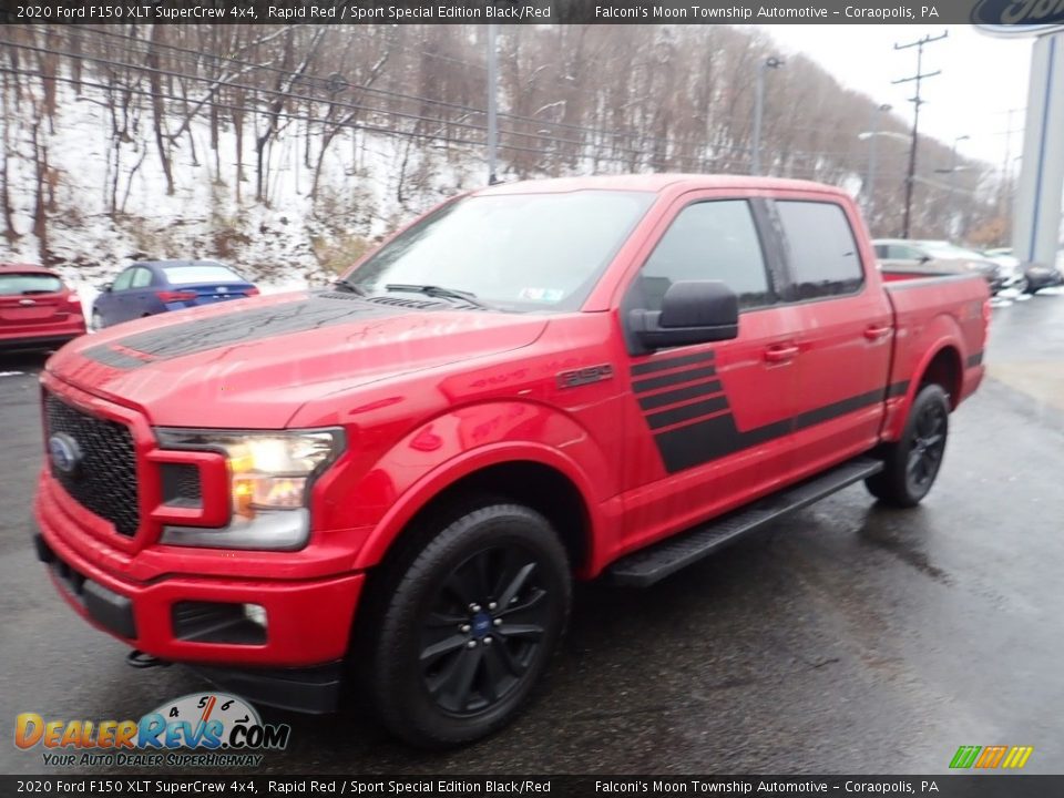 2020 Ford F150 XLT SuperCrew 4x4 Rapid Red / Sport Special Edition Black/Red Photo #6