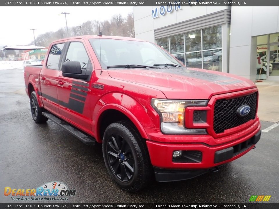 2020 Ford F150 XLT SuperCrew 4x4 Rapid Red / Sport Special Edition Black/Red Photo #8