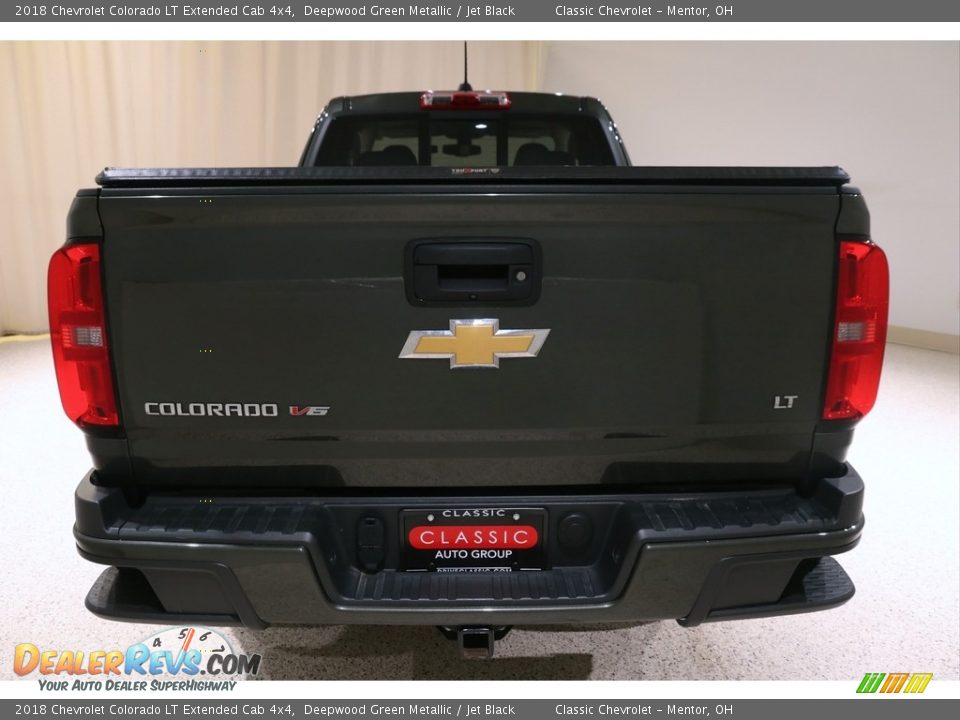 2018 Chevrolet Colorado LT Extended Cab 4x4 Deepwood Green Metallic / Jet Black Photo #22