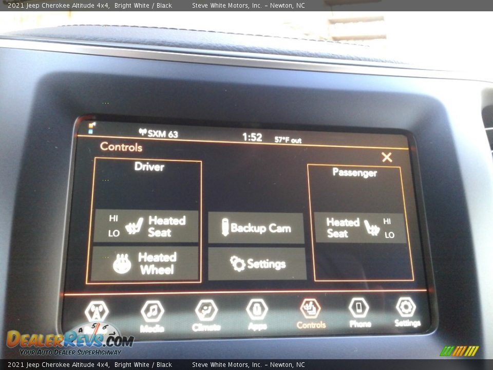 2021 Jeep Cherokee Altitude 4x4 Bright White / Black Photo #25