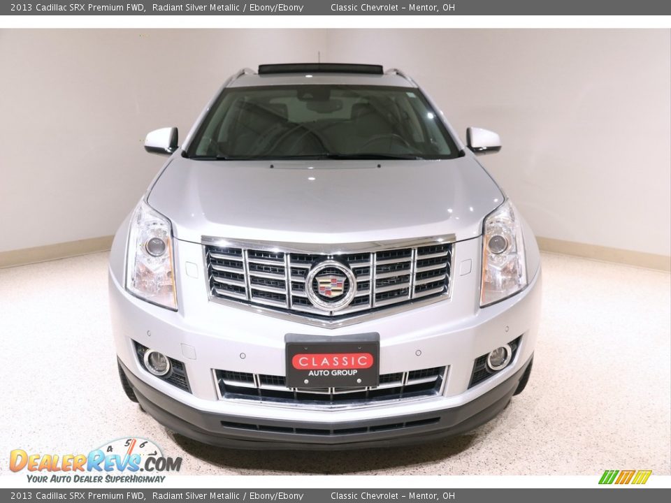 2013 Cadillac SRX Premium FWD Radiant Silver Metallic / Ebony/Ebony Photo #2