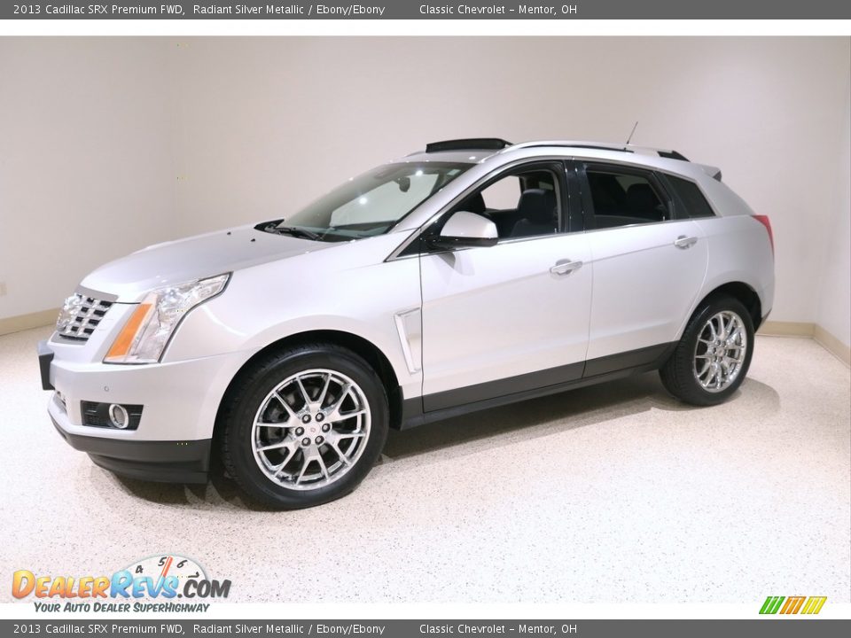 2013 Cadillac SRX Premium FWD Radiant Silver Metallic / Ebony/Ebony Photo #3