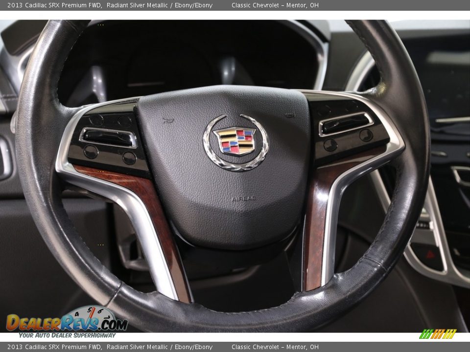 2013 Cadillac SRX Premium FWD Radiant Silver Metallic / Ebony/Ebony Photo #9