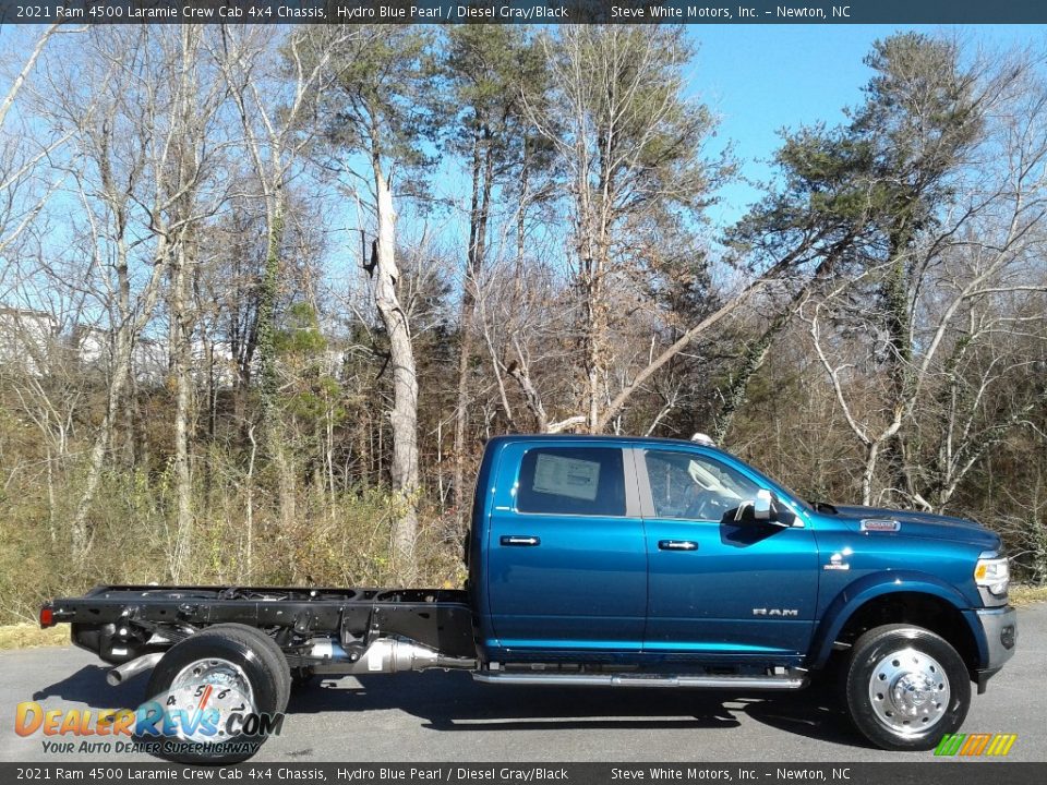 Hydro Blue Pearl 2021 Ram 4500 Laramie Crew Cab 4x4 Chassis Photo #5