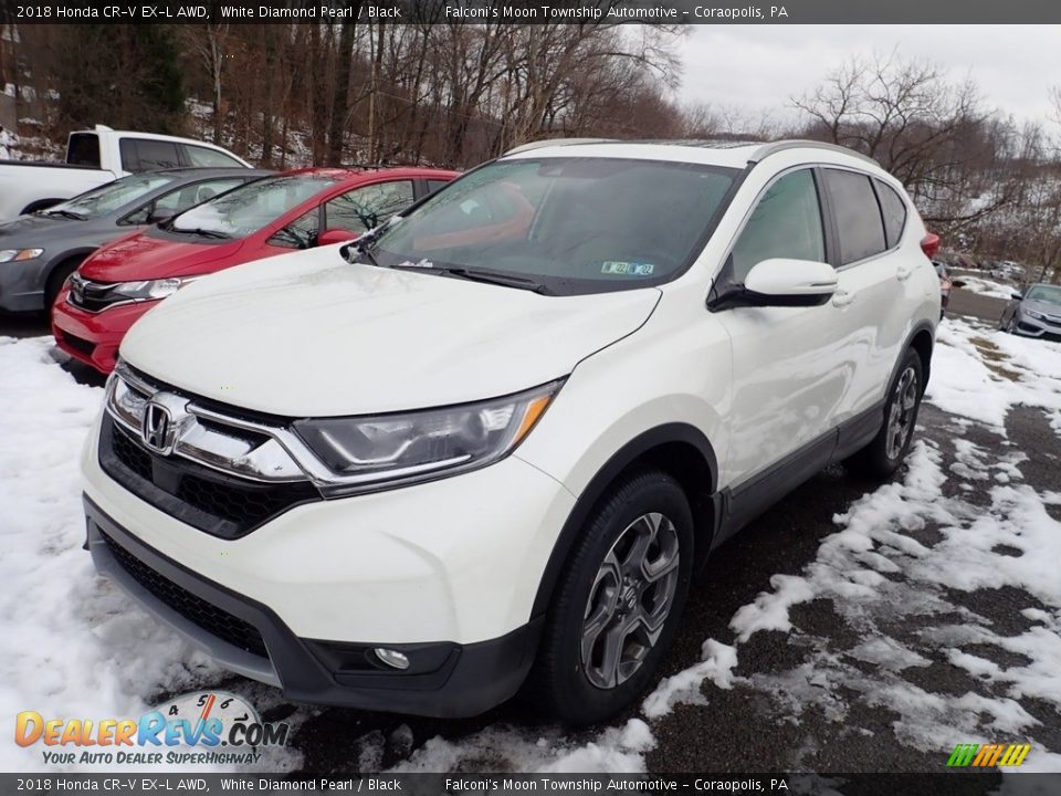 2018 Honda CR-V EX-L AWD White Diamond Pearl / Black Photo #1