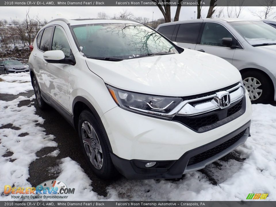 2018 Honda CR-V EX-L AWD White Diamond Pearl / Black Photo #4