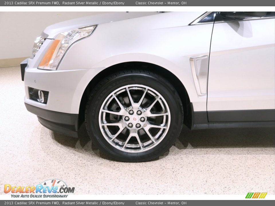 2013 Cadillac SRX Premium FWD Radiant Silver Metallic / Ebony/Ebony Photo #28