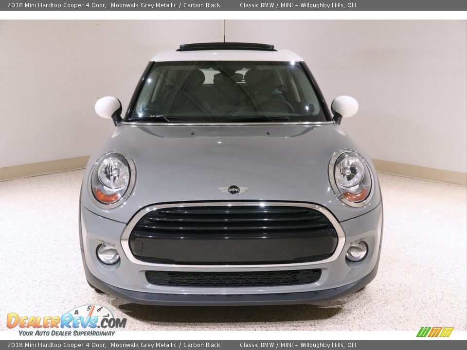 2018 Mini Hardtop Cooper 4 Door Moonwalk Grey Metallic / Carbon Black Photo #2