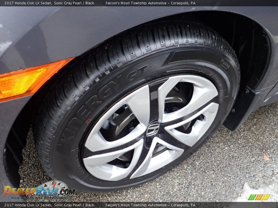 2017 Honda Civic LX Sedan Sonic Gray Pearl / Black Photo #2