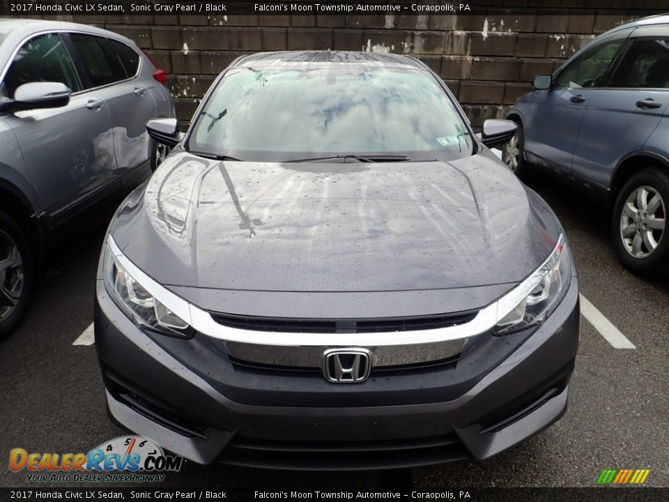2017 Honda Civic LX Sedan Sonic Gray Pearl / Black Photo #3