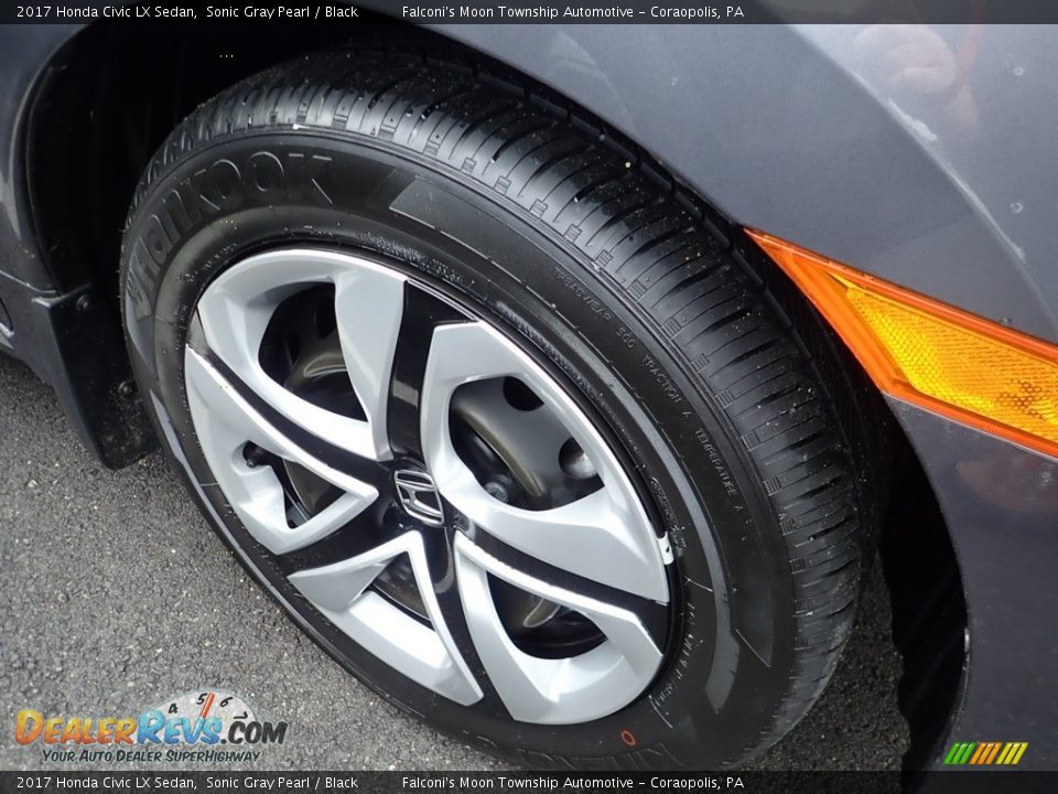 2017 Honda Civic LX Sedan Sonic Gray Pearl / Black Photo #5