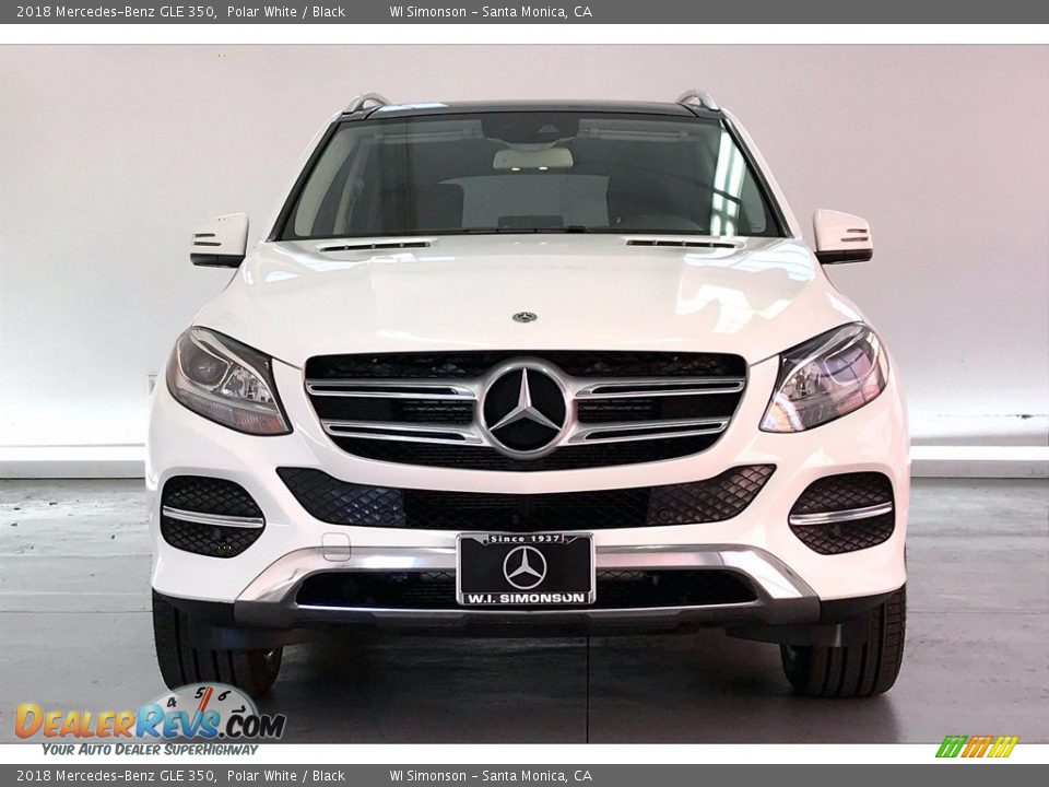 2018 Mercedes-Benz GLE 350 Polar White / Black Photo #2