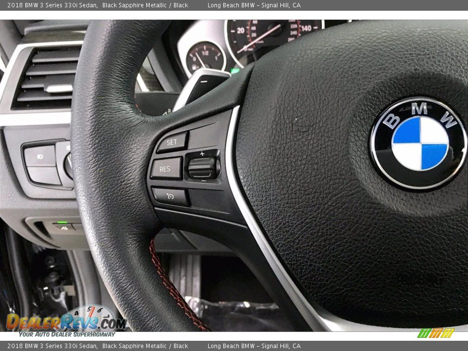 2018 BMW 3 Series 330i Sedan Black Sapphire Metallic / Black Photo #18