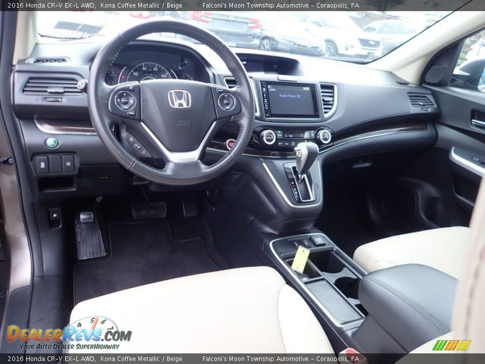Beige Interior - 2016 Honda CR-V EX-L AWD Photo #17