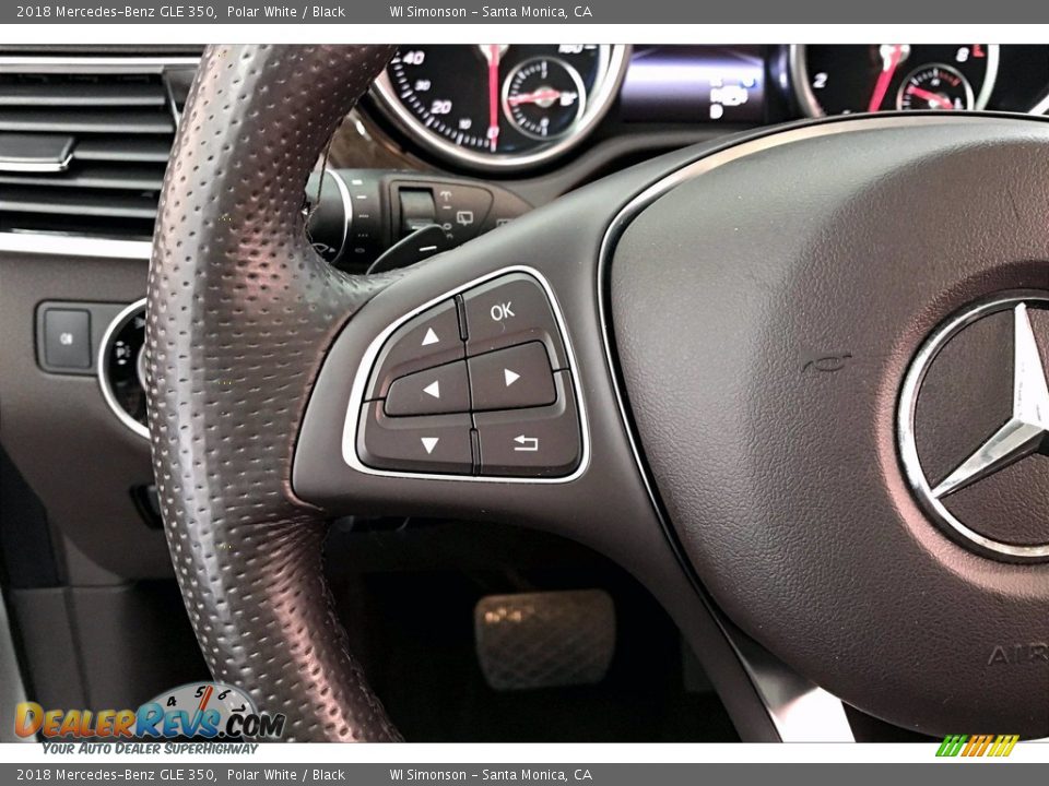 2018 Mercedes-Benz GLE 350 Polar White / Black Photo #21