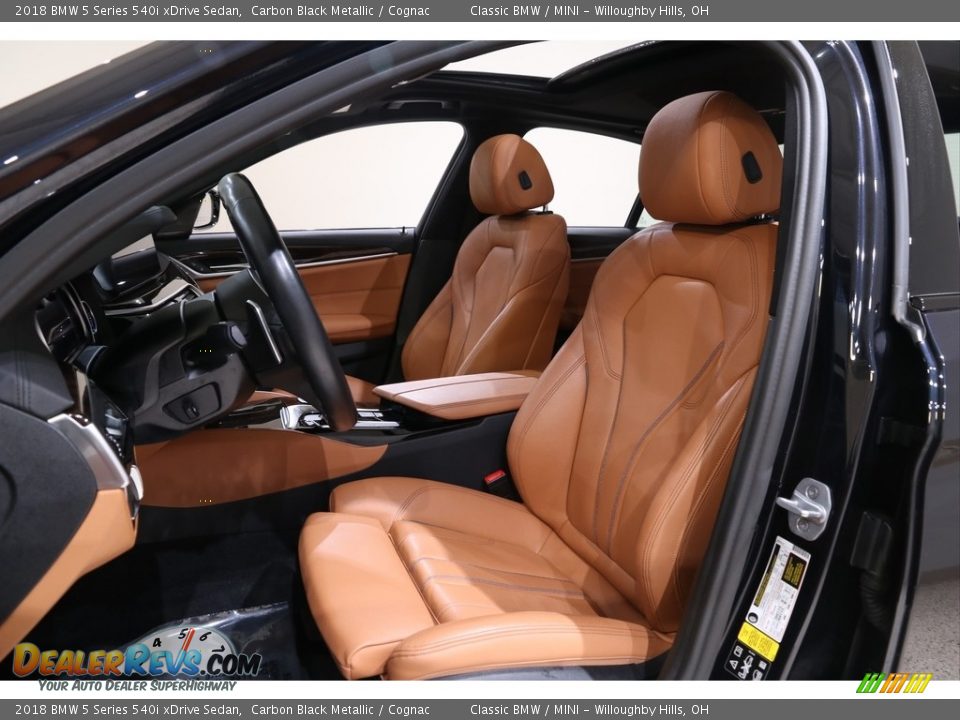 2018 BMW 5 Series 540i xDrive Sedan Carbon Black Metallic / Cognac Photo #5