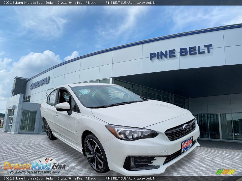 2021 Subaru Impreza Sport Sedan Crystal White Pearl / Black Photo #1