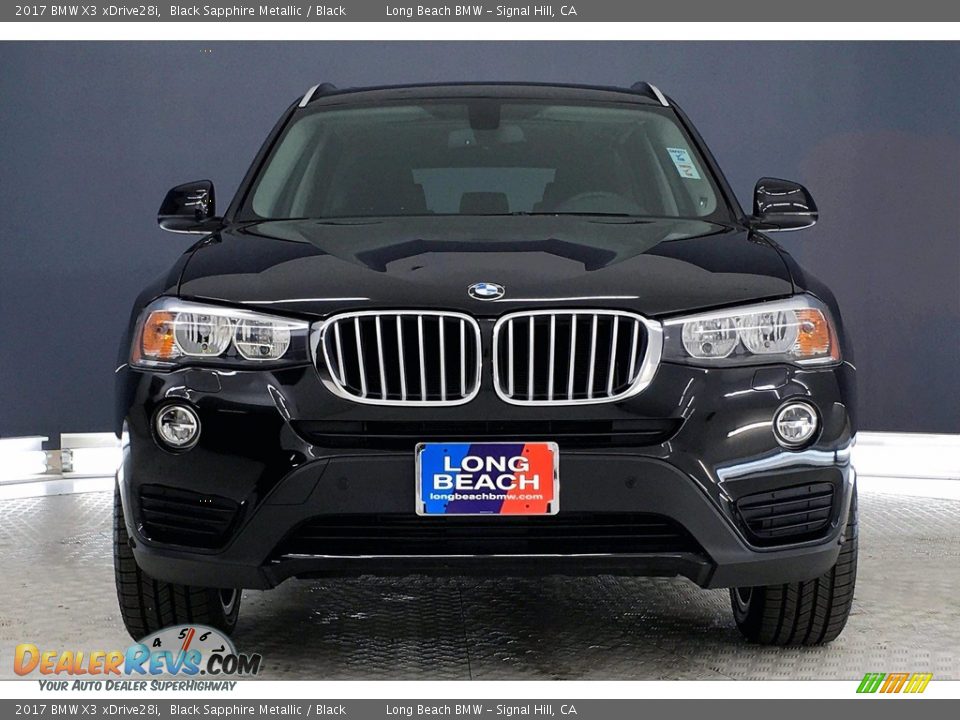 2017 BMW X3 xDrive28i Black Sapphire Metallic / Black Photo #2