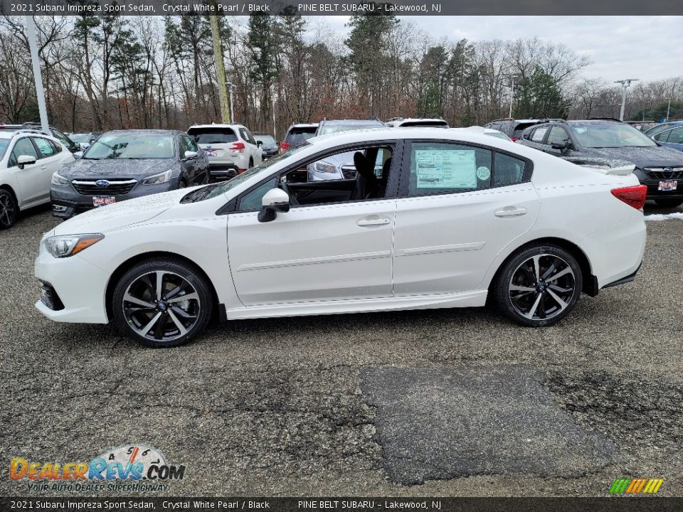 2021 Subaru Impreza Sport Sedan Crystal White Pearl / Black Photo #4