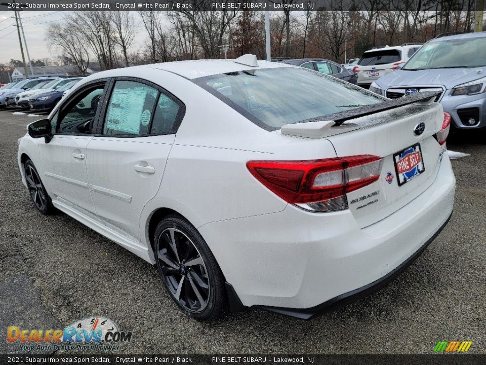 2021 Subaru Impreza Sport Sedan Crystal White Pearl / Black Photo #6