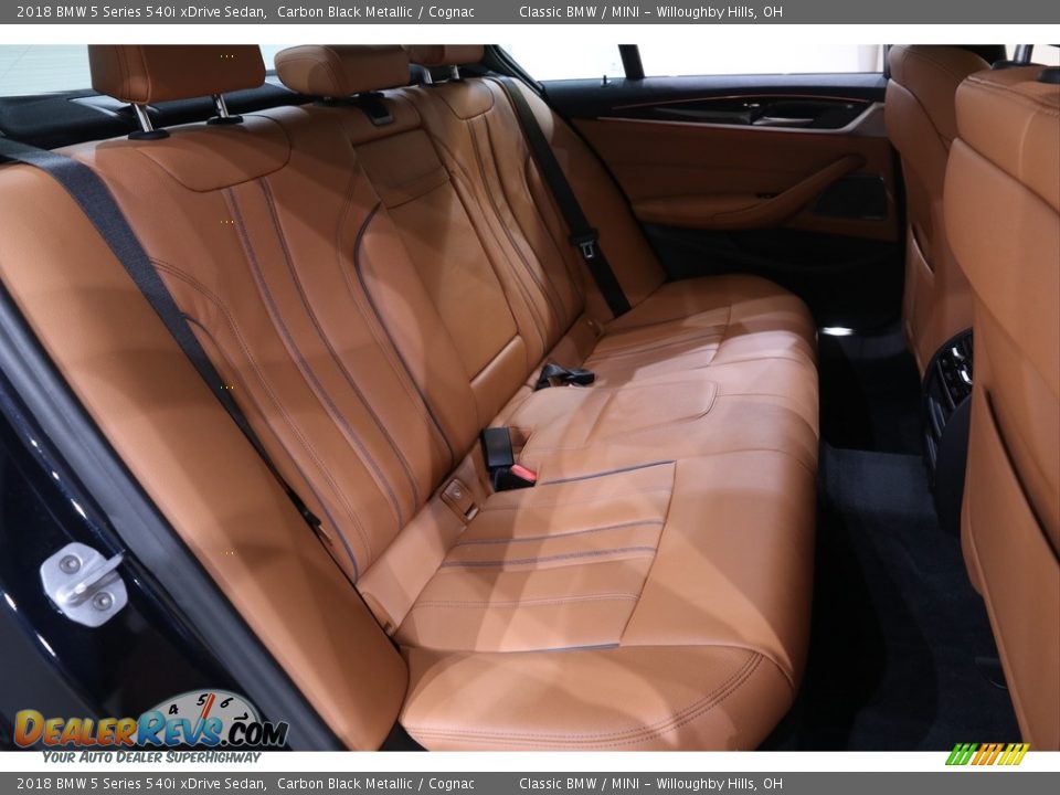 2018 BMW 5 Series 540i xDrive Sedan Carbon Black Metallic / Cognac Photo #21
