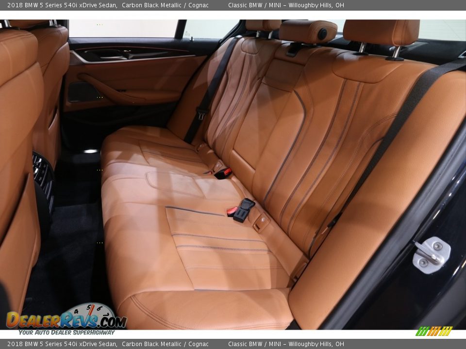 2018 BMW 5 Series 540i xDrive Sedan Carbon Black Metallic / Cognac Photo #22