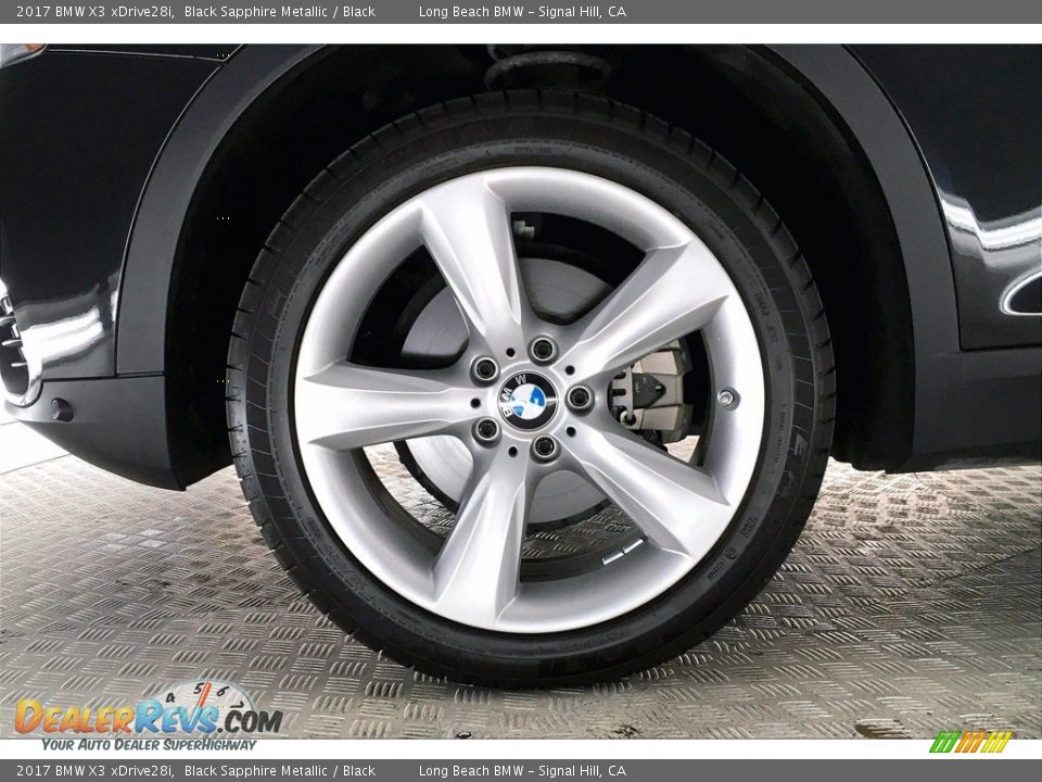 2017 BMW X3 xDrive28i Black Sapphire Metallic / Black Photo #8