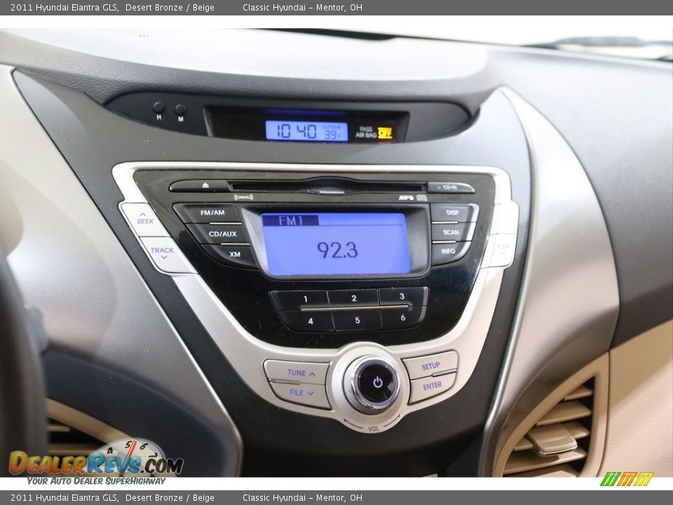 2011 Hyundai Elantra GLS Desert Bronze / Beige Photo #10