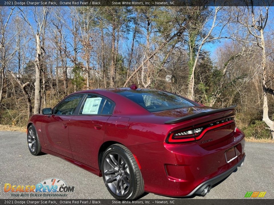 2021 Dodge Charger Scat Pack Octane Red Pearl / Black Photo #8