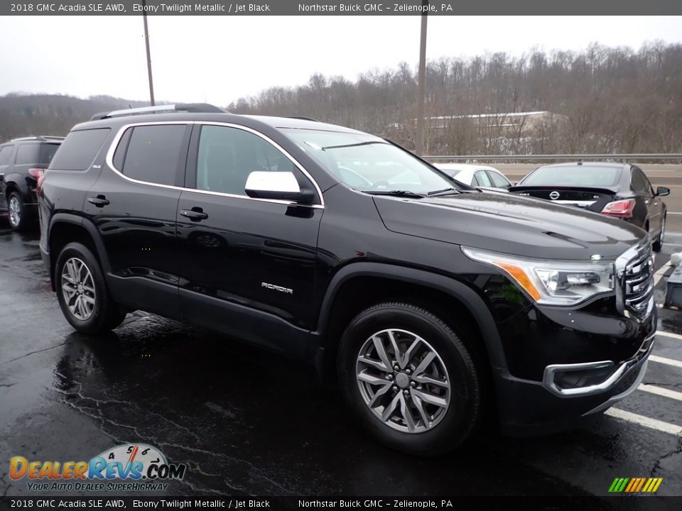 2018 GMC Acadia SLE AWD Ebony Twilight Metallic / Jet Black Photo #4