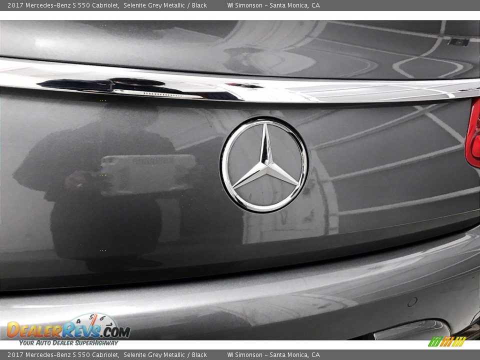 2017 Mercedes-Benz S 550 Cabriolet Selenite Grey Metallic / Black Photo #7