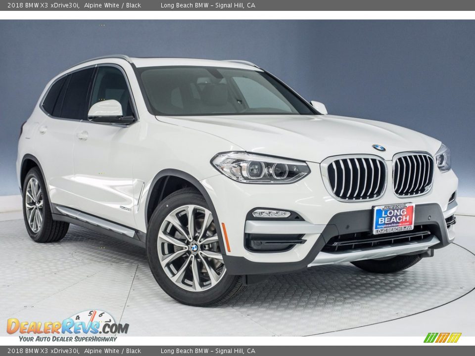 2018 BMW X3 xDrive30i Alpine White / Black Photo #11