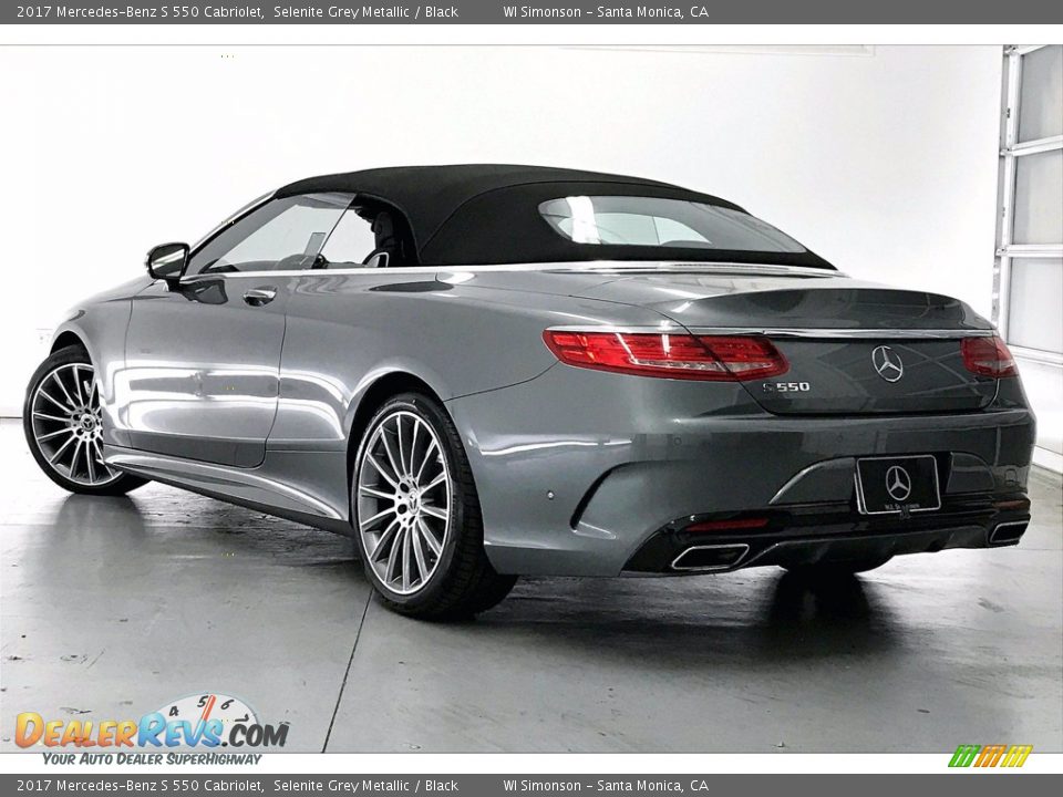 2017 Mercedes-Benz S 550 Cabriolet Selenite Grey Metallic / Black Photo #10