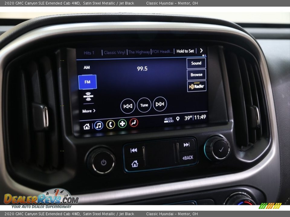 Controls of 2020 GMC Canyon SLE Extended Cab 4WD Photo #10