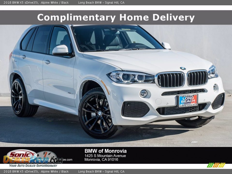 2018 BMW X5 sDrive35i Alpine White / Black Photo #1