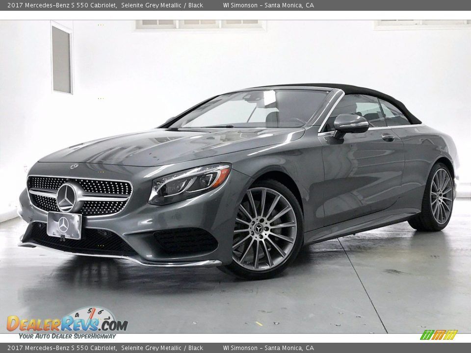 2017 Mercedes-Benz S 550 Cabriolet Selenite Grey Metallic / Black Photo #12