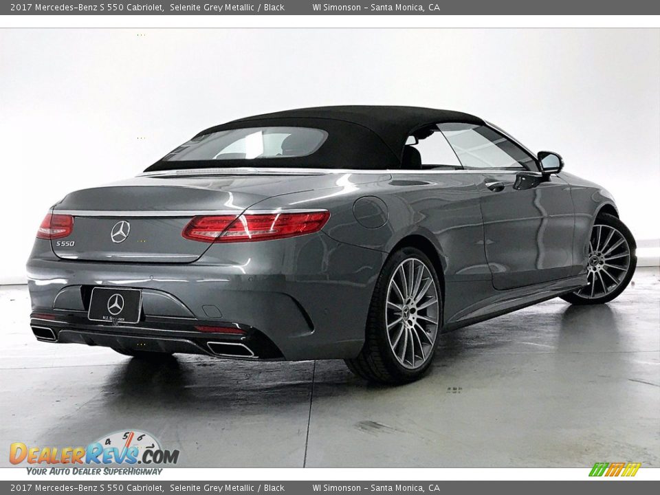 2017 Mercedes-Benz S 550 Cabriolet Selenite Grey Metallic / Black Photo #13