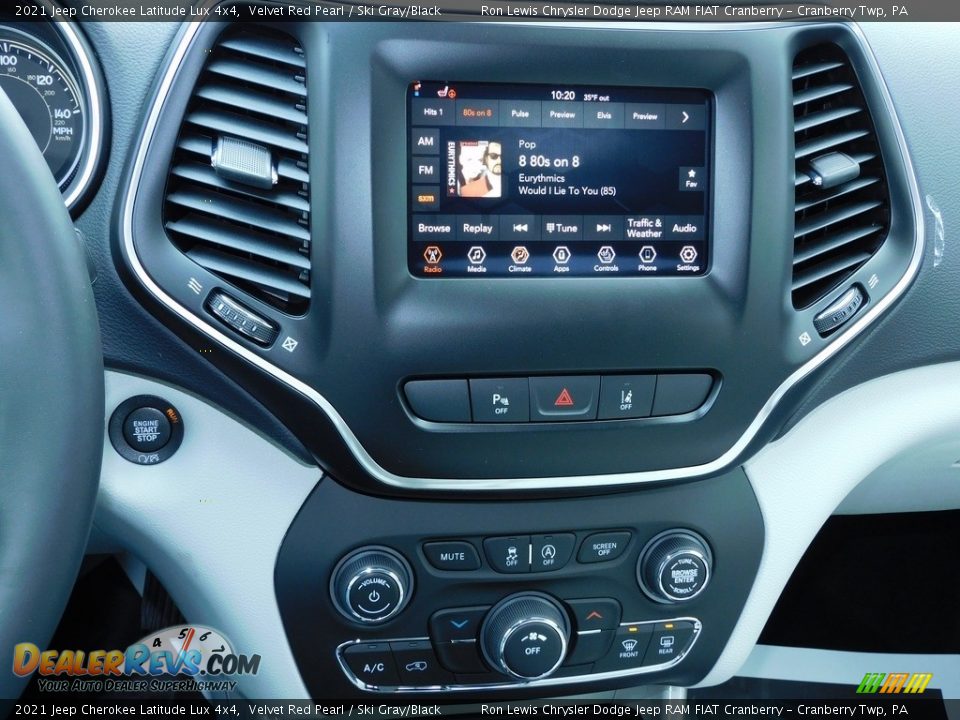 2021 Jeep Cherokee Latitude Lux 4x4 Velvet Red Pearl / Ski Gray/Black Photo #15